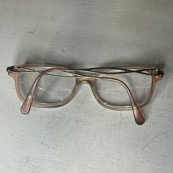Coach HC6172 Gradient Transparent Peach Womens Eyeglasses - Picture 10 of 13
